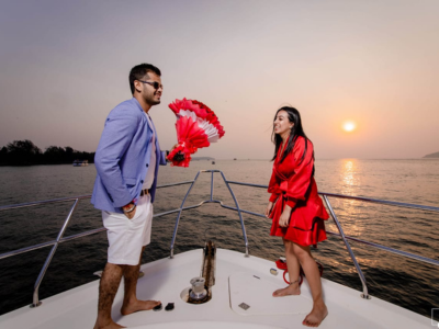 Pre Wedding Shoot On Yacht in Goa